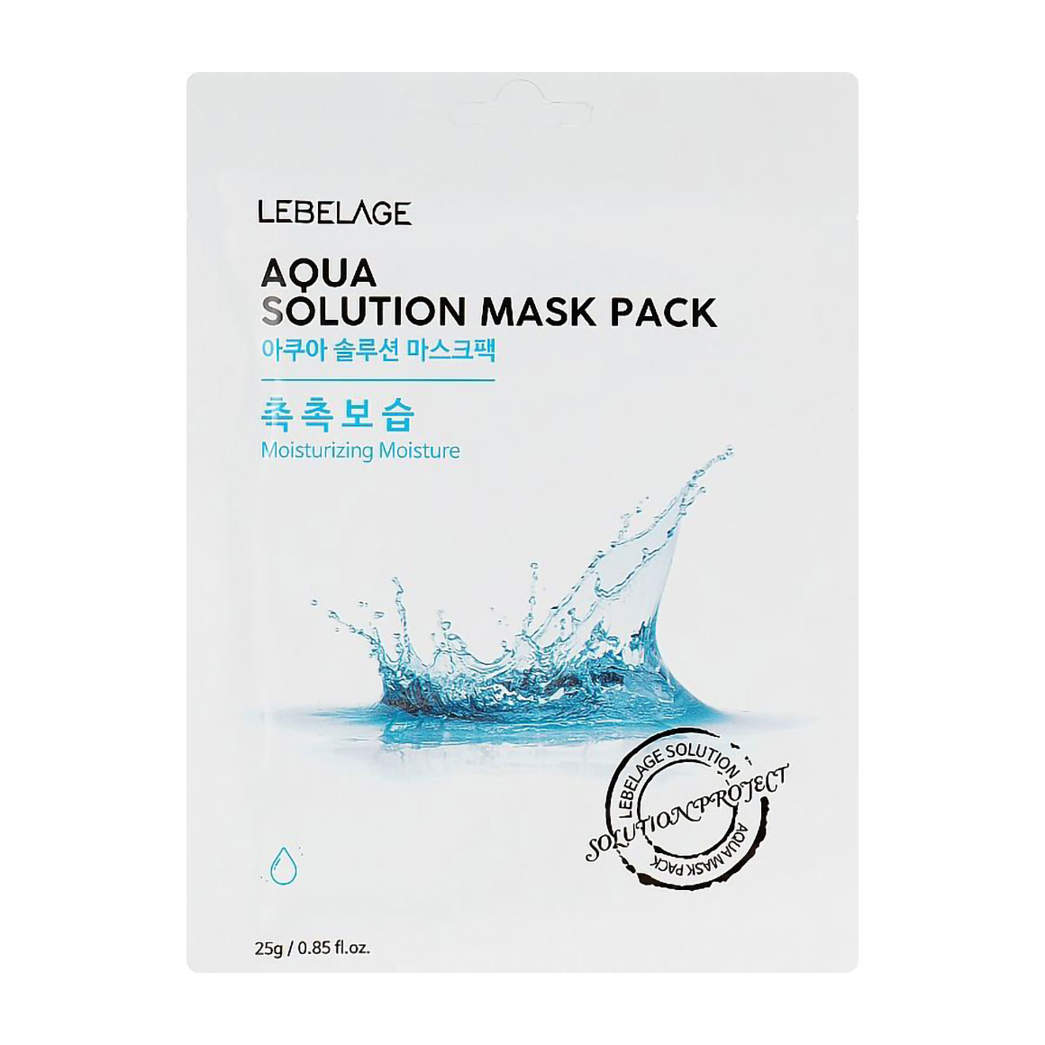 Тканинна маска для обличчя Lebelage Aqua Solution Mask Pack, 25 г